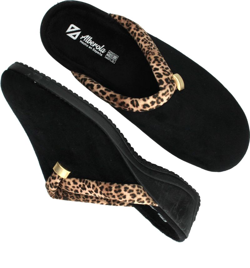 Belizia Pantoffels Zwart Dames