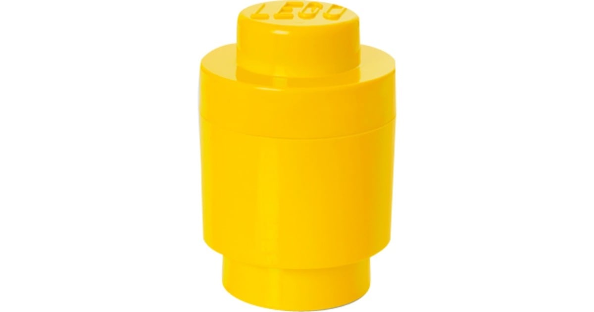 Room CopenhagenLEGO Storage Brick 1 Rond Geel opbergdoos  (Geel)