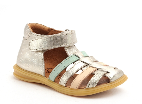 Bellamy nu pieds bebe paillette or