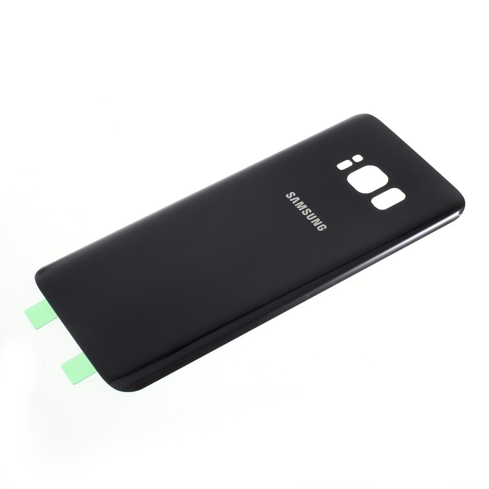 (OEM) Samsung Galaxy S8 Backcover / Rückseite mit Kleber - Schwarz