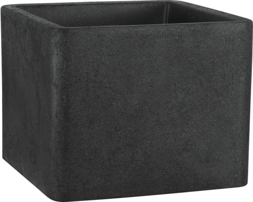 Geli Cube vierkante bloempot van kunststof, 49 x 49 x 39 cm, antraciet