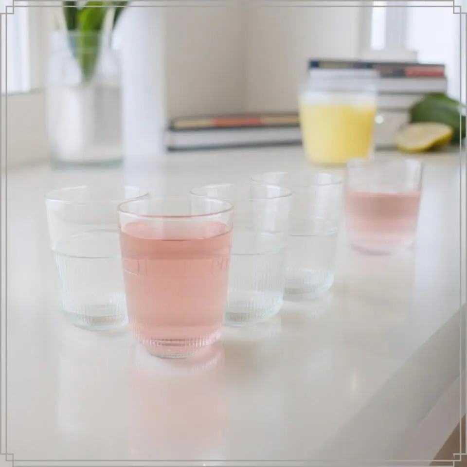 OTIX Waterglazen Drinkglazen Limonade 320ml Set van 4