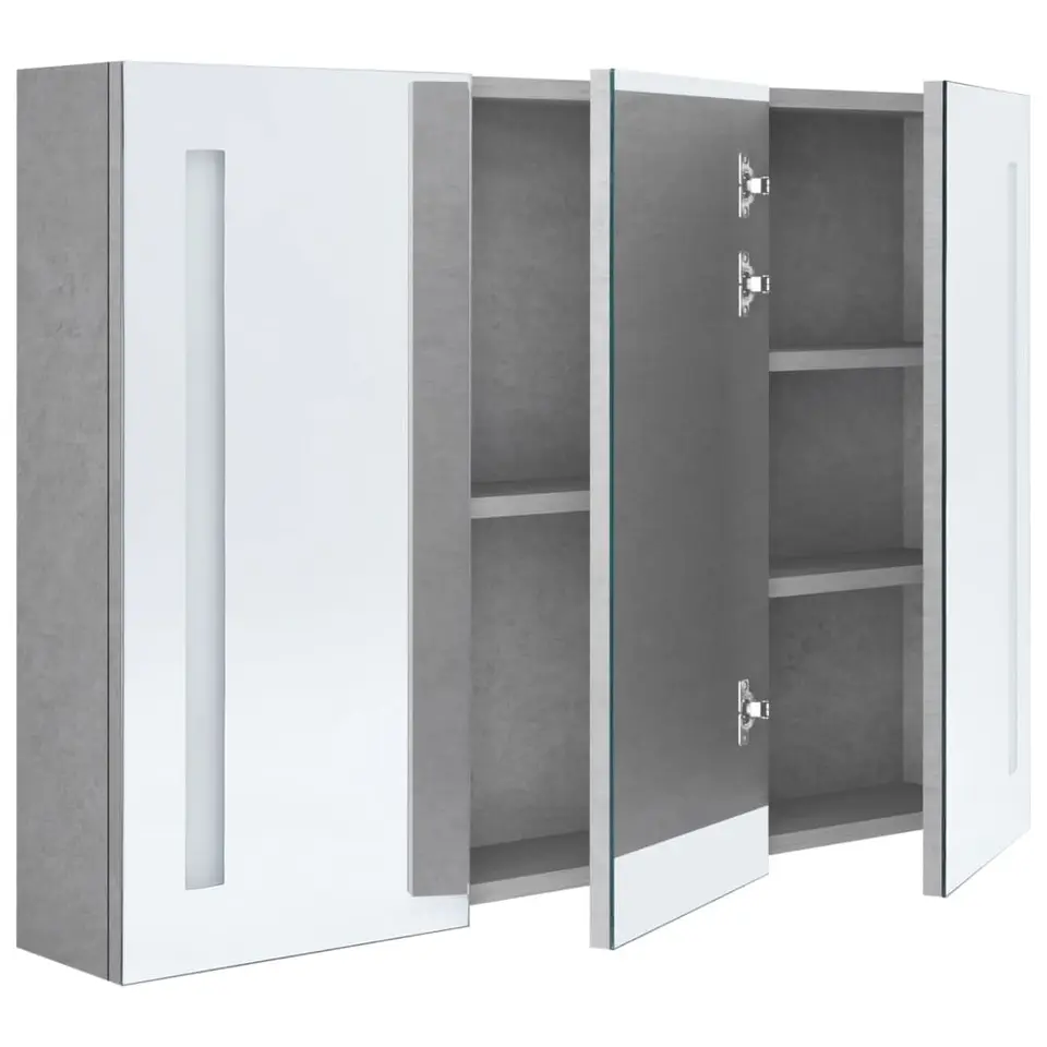 vidaXL - Badkamerkast - Grijs - MDF - 89 x 14 x 62 cm