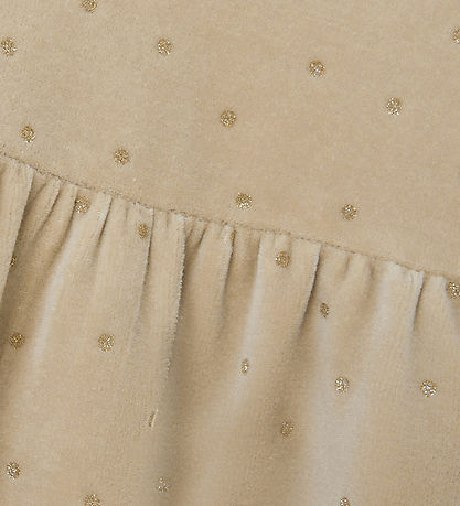 Name It Kjole - NbfNoya - Velour - Oxford Tan
