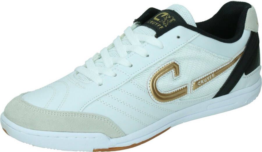 Cruyff Libra senior voetbalschoenen wit goud zwart