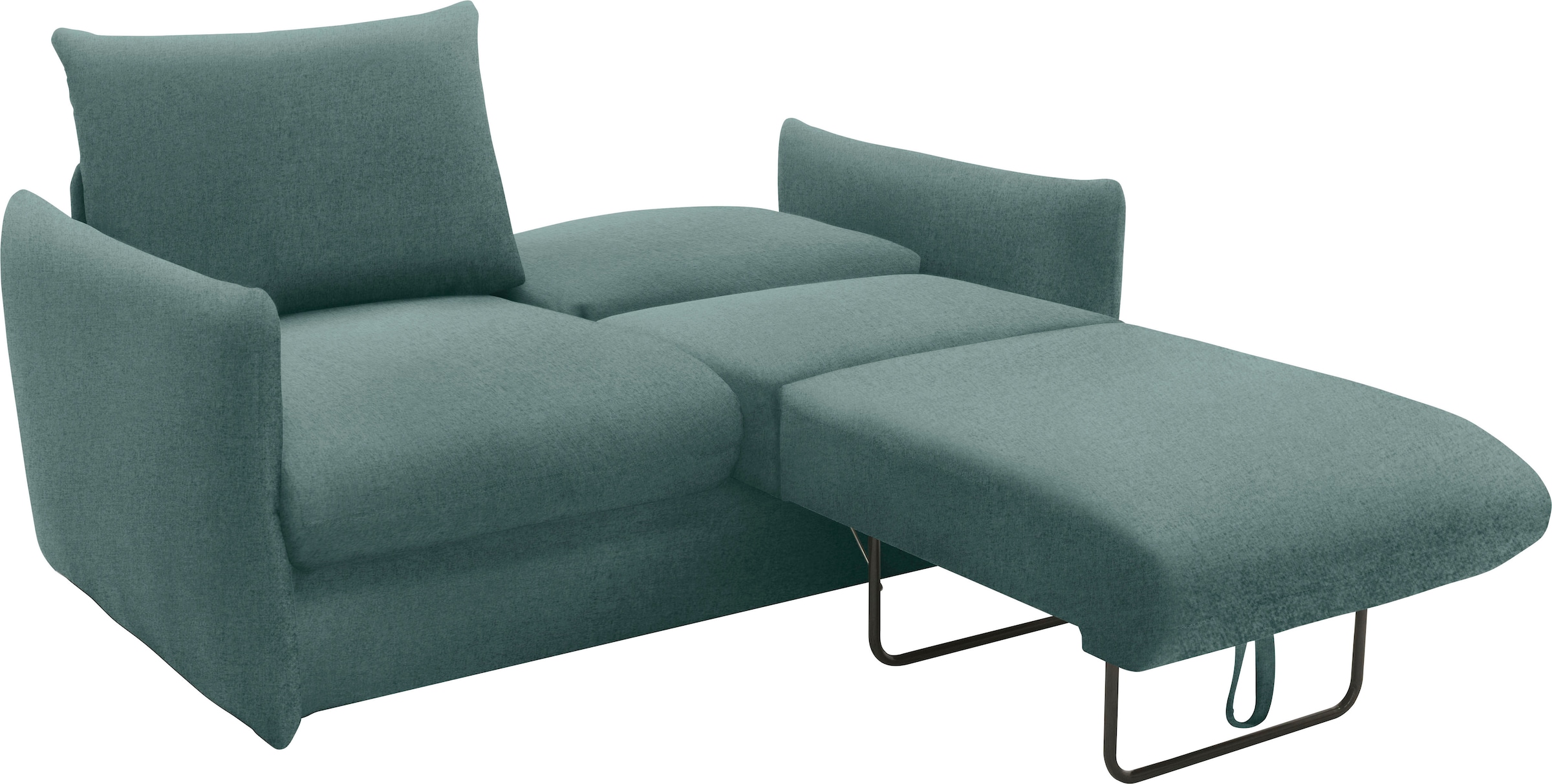 DOMO collection Schlafsofa »700023 Schlaffunktion, Federkern, 2-Sitzer, stabile Liegefläche« Sitzflächen einzeln ausklappbar zum Schlafen, Relaxen und Entspannen