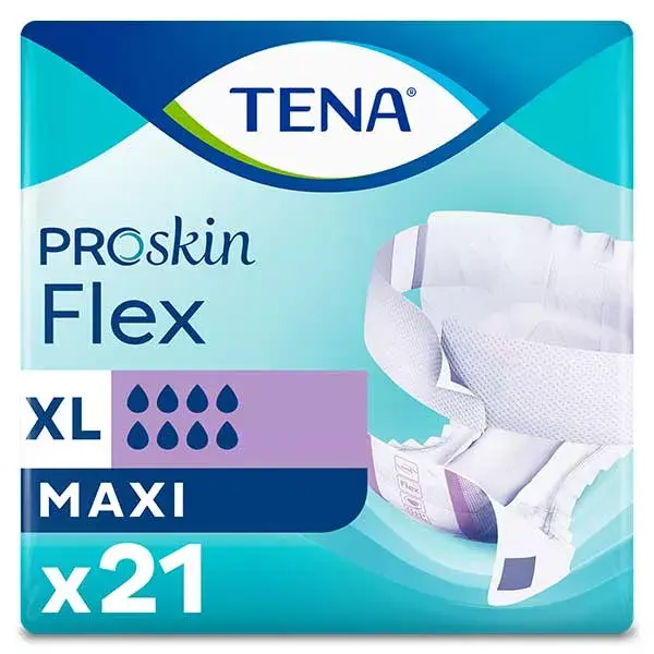 TENA Proskin Flex Change com cinto Maxi, tamanho XL, 21 unidades