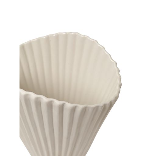 ferm LIVING Fountain Vase, Råhvid