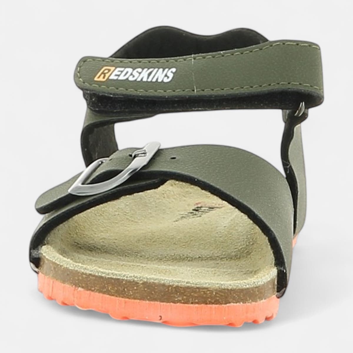 Mules semelle liège Garçon kaki