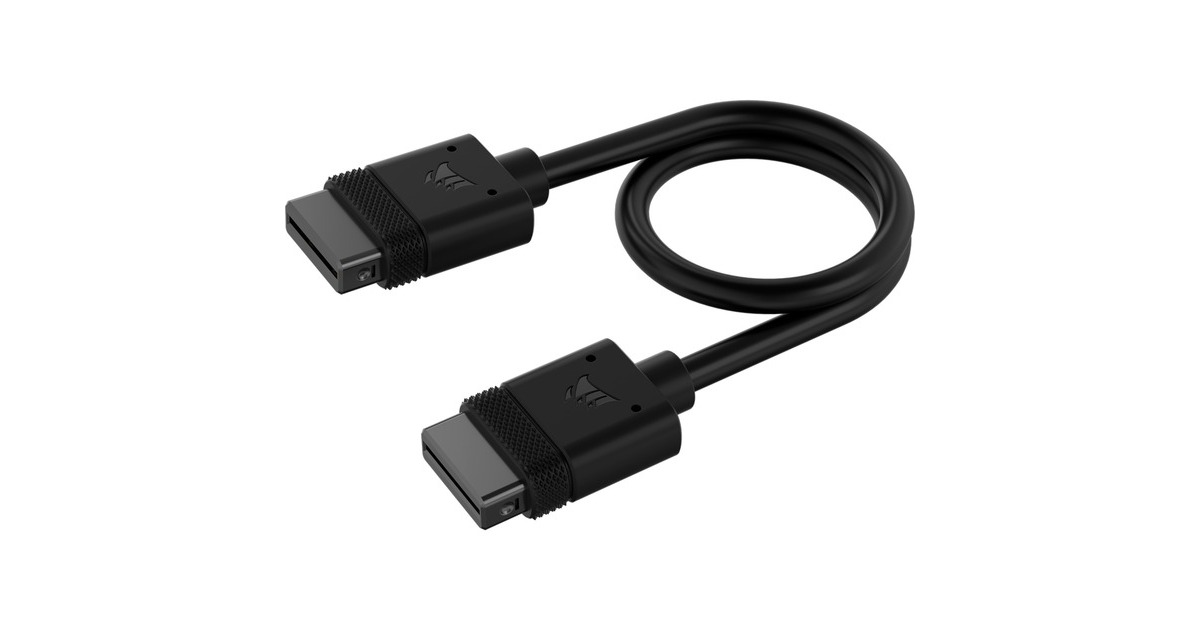 CorsairiCUE LINK kabel  (Zwart, 0,2 meter, 2 stuks)
