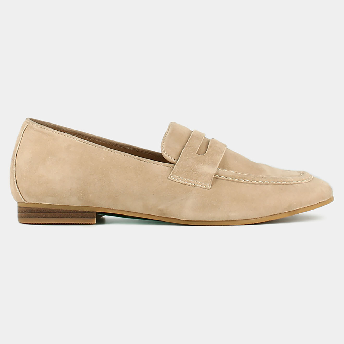 Jonak Mocassins en Velours de Cuir Aca beiges