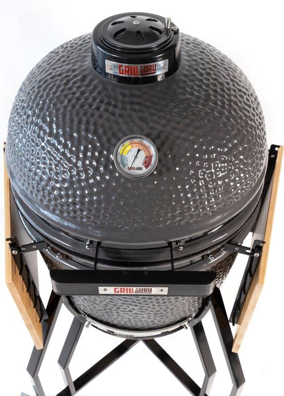 Grill Guru - Kamado Barbecue - Compleet - Grijs - Ø40cm