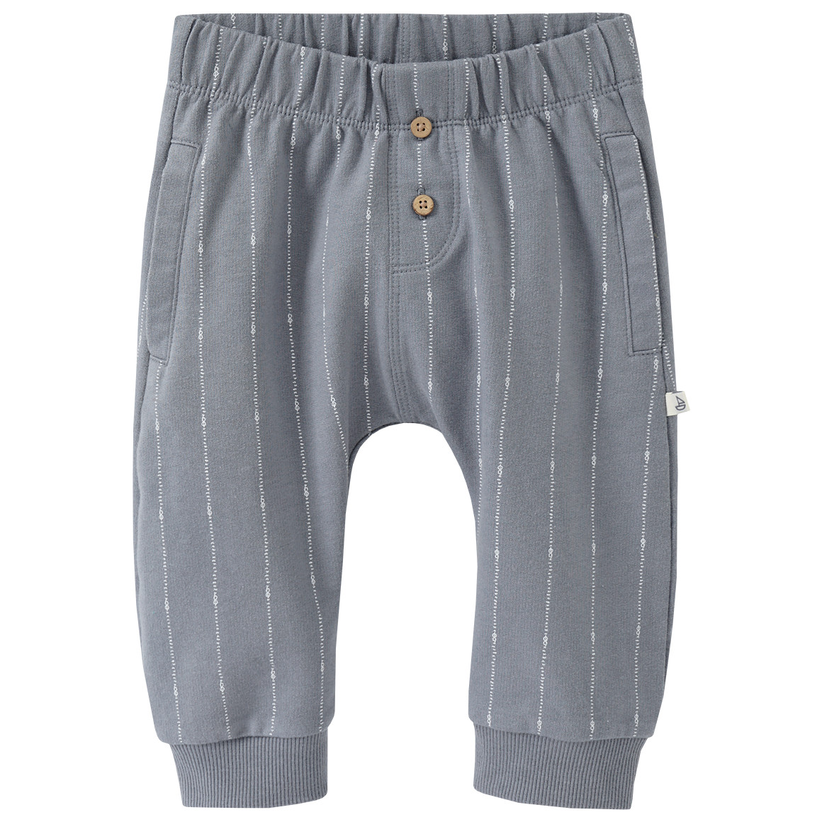 Topomini Newborn Jogginghose mit Streifen grau