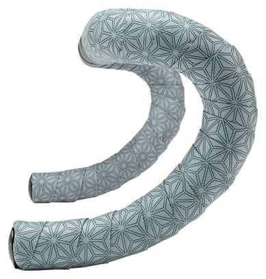 Ruban de Cintre Supacaz Super Sticky Kush Classic Gun Metal avec Bouchons