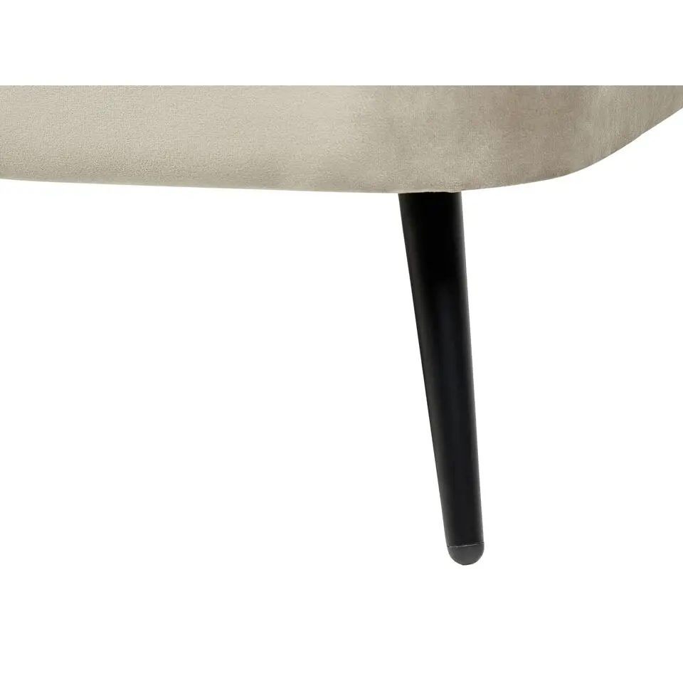 ALLIER - Chaise longue - Beige - Linkerzijde - Fluweel