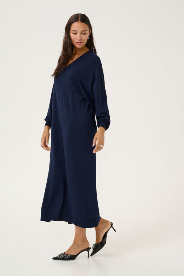 Kaffe KAregina Knit dress Midnight marine