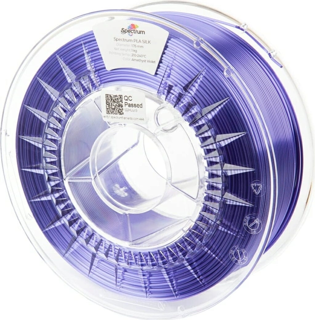 Spectrum  SILK PLA Amethyst Violet, 1,75 mm / 1000 g    PLA-Filament mit Silk-Effekt
