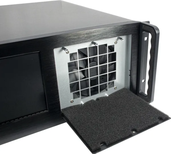 Inter-Tech IPC 4U-4460TFT - Rack-monterbar - udvidet ATX - ingen strømforsyning (ATX / PS/2) - USB