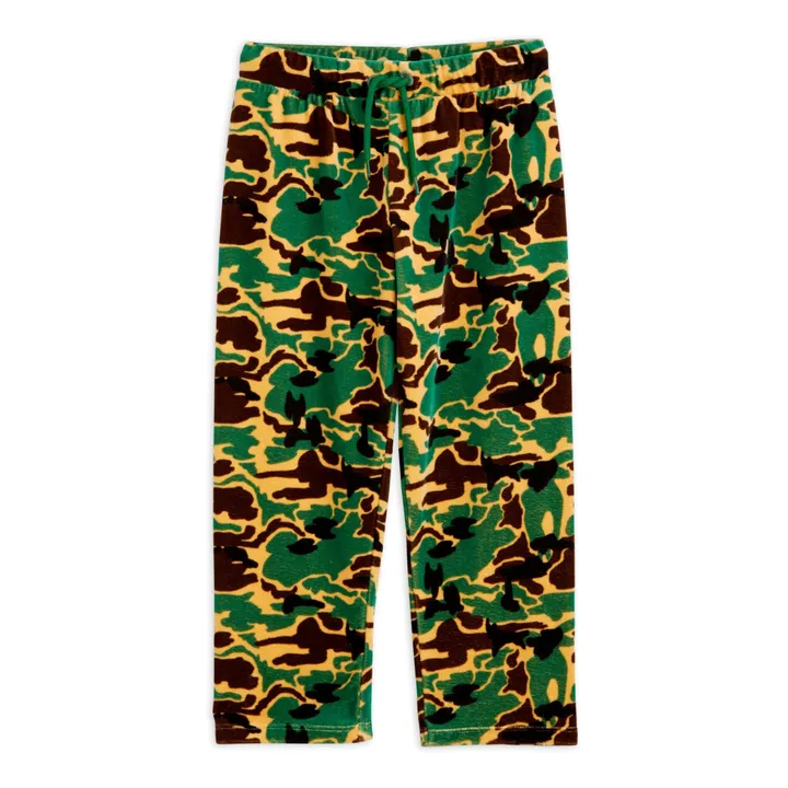 Mini Rodini Pantalon Velours Bio Camo | Vert
