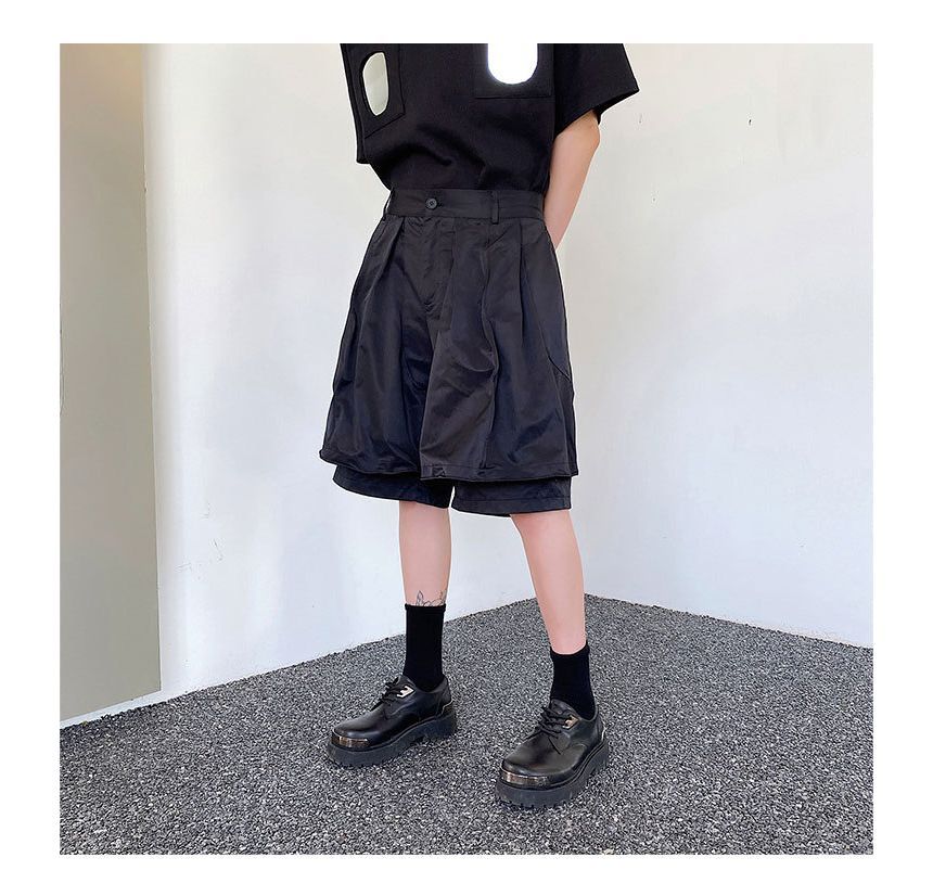 Omozando - Mid Rise Plain Shorts