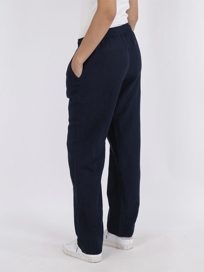 Neo Noir Sonar Linen Pants Navy
