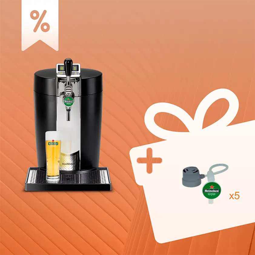 Pack exclusif web - Tireuse à bière Led  + lot de 5 tubes de rechange