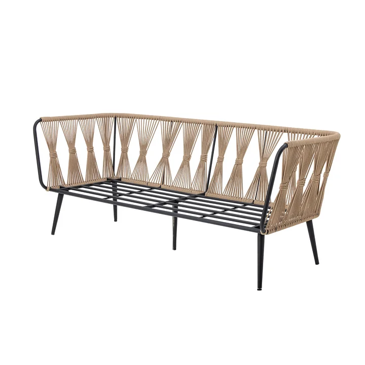 Bloomingville - Pavone Outdoor Sofa, schwarz