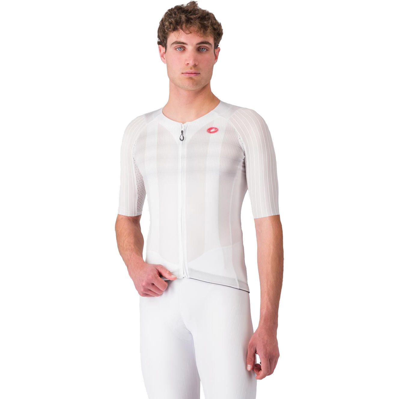 Castelli Aero Race 8S Radtrikot Herren weiß