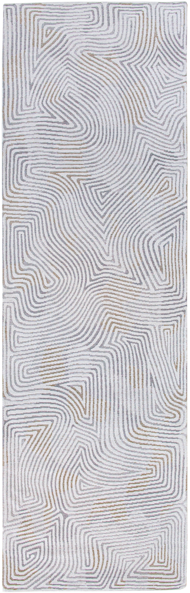 Ecorugs vloerkleed Coral wit 80x250 cm
