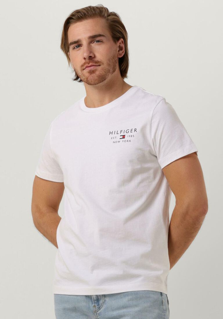 TOMMY HILFIGER witte tommy hilfiger t-shirt brand love small logo tee