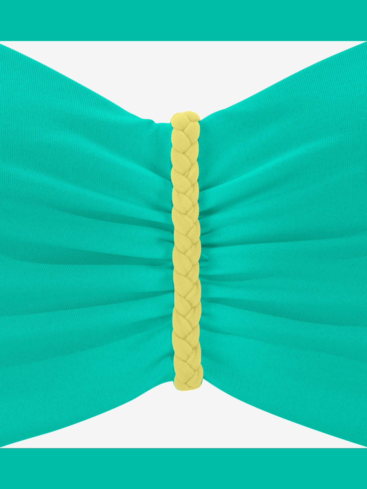 Haut de bikini bandeau à armatures design contrasté