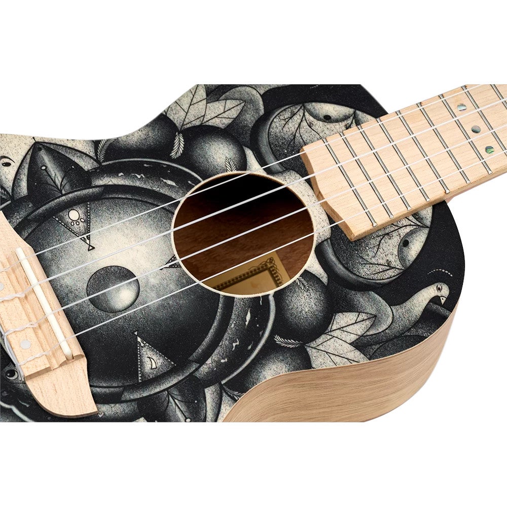 Ortega RUAR-BI Art Series Concert Size Ukulele Birds concert ukelele