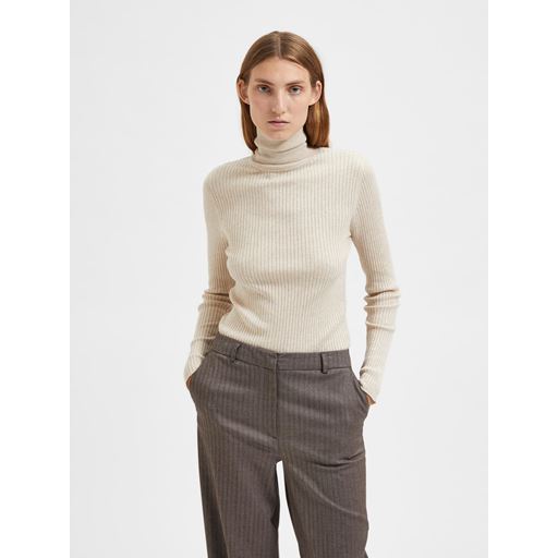 Selected Femme Lydia Striktrøje, Birch, L