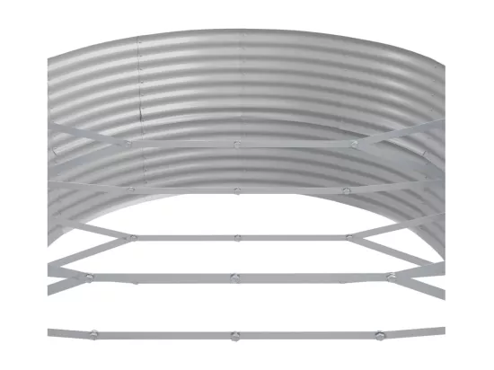 Lit surélevé de jardin Acier enduit de poudre Anthracite
