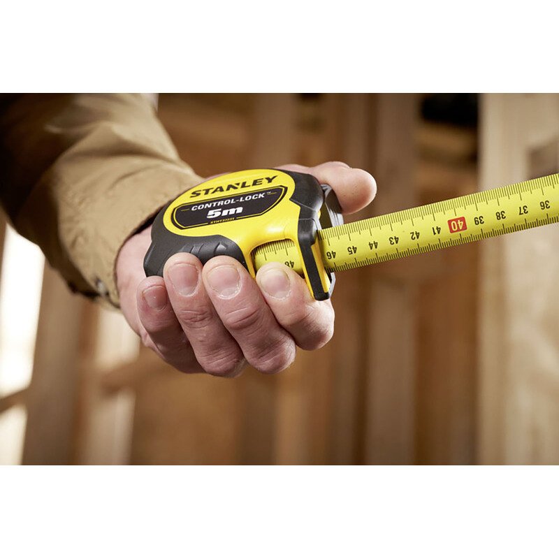 Mètre ruban double marquage Stanley Control-Lock 5 m x 25 mm
