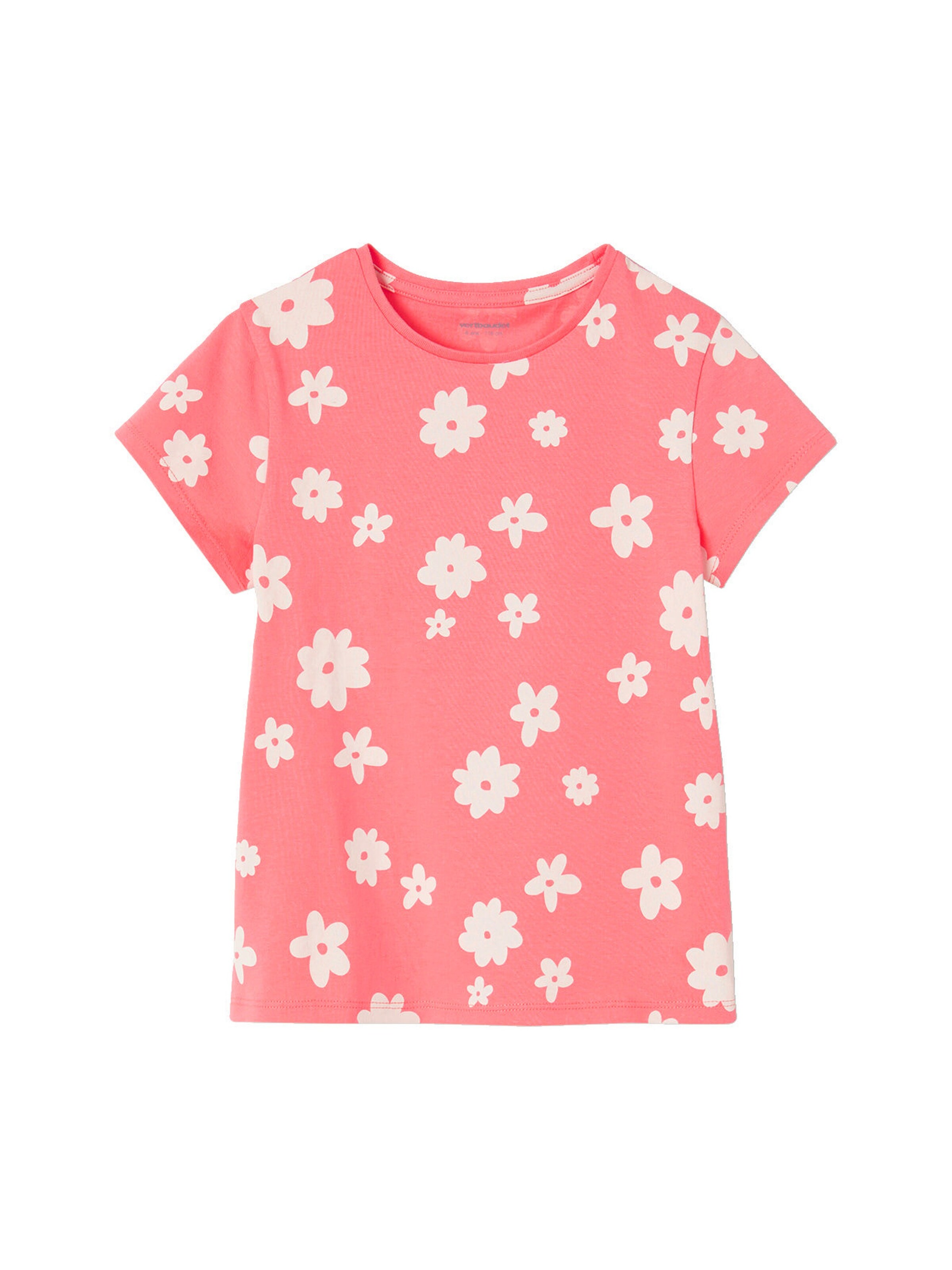 Vertbaudet 3er-Pack Mädchen T-Shirts, Glanzdetails BASIC pastellgelb