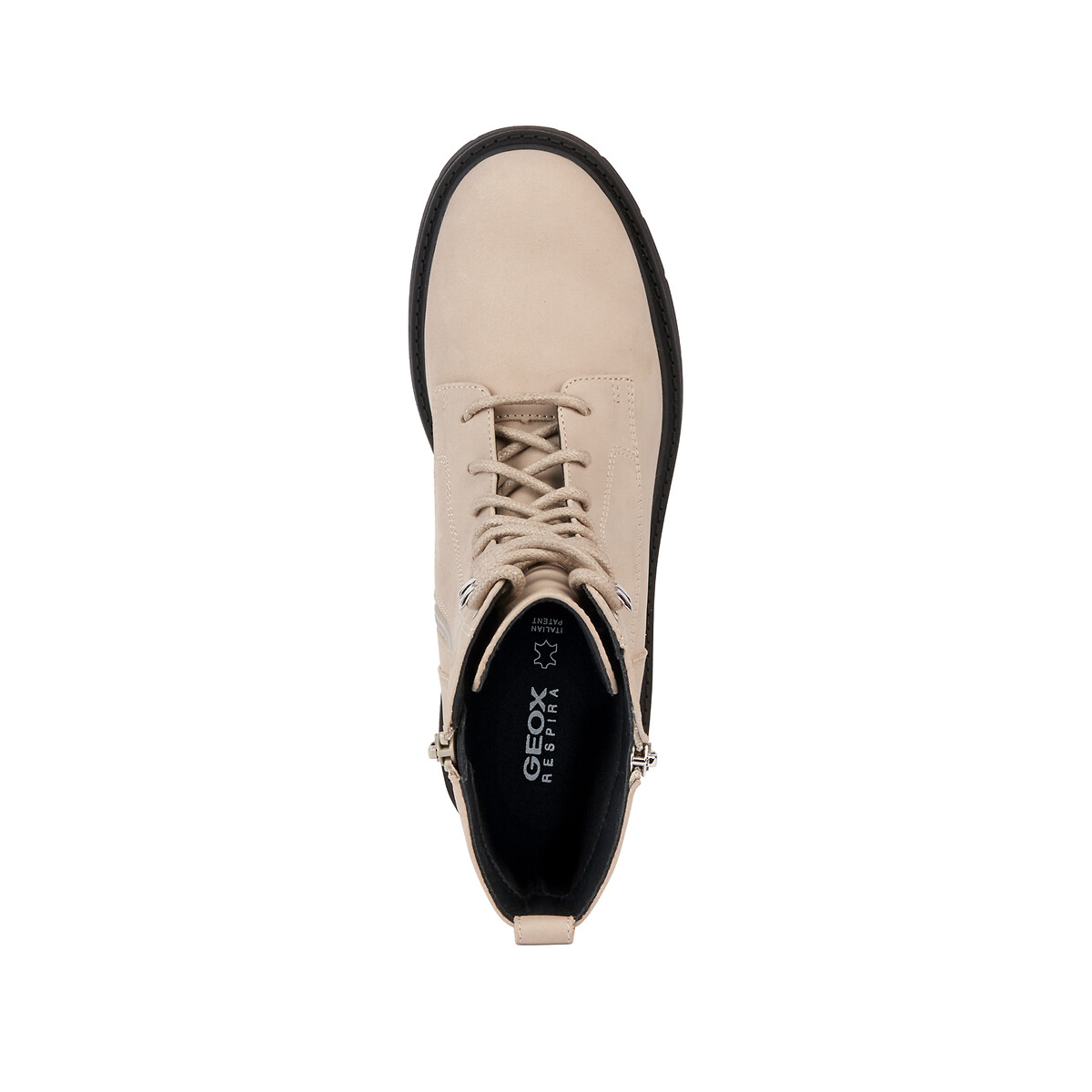 GEOX<br>Botas de couro respirável com cadarços Spherica EC7