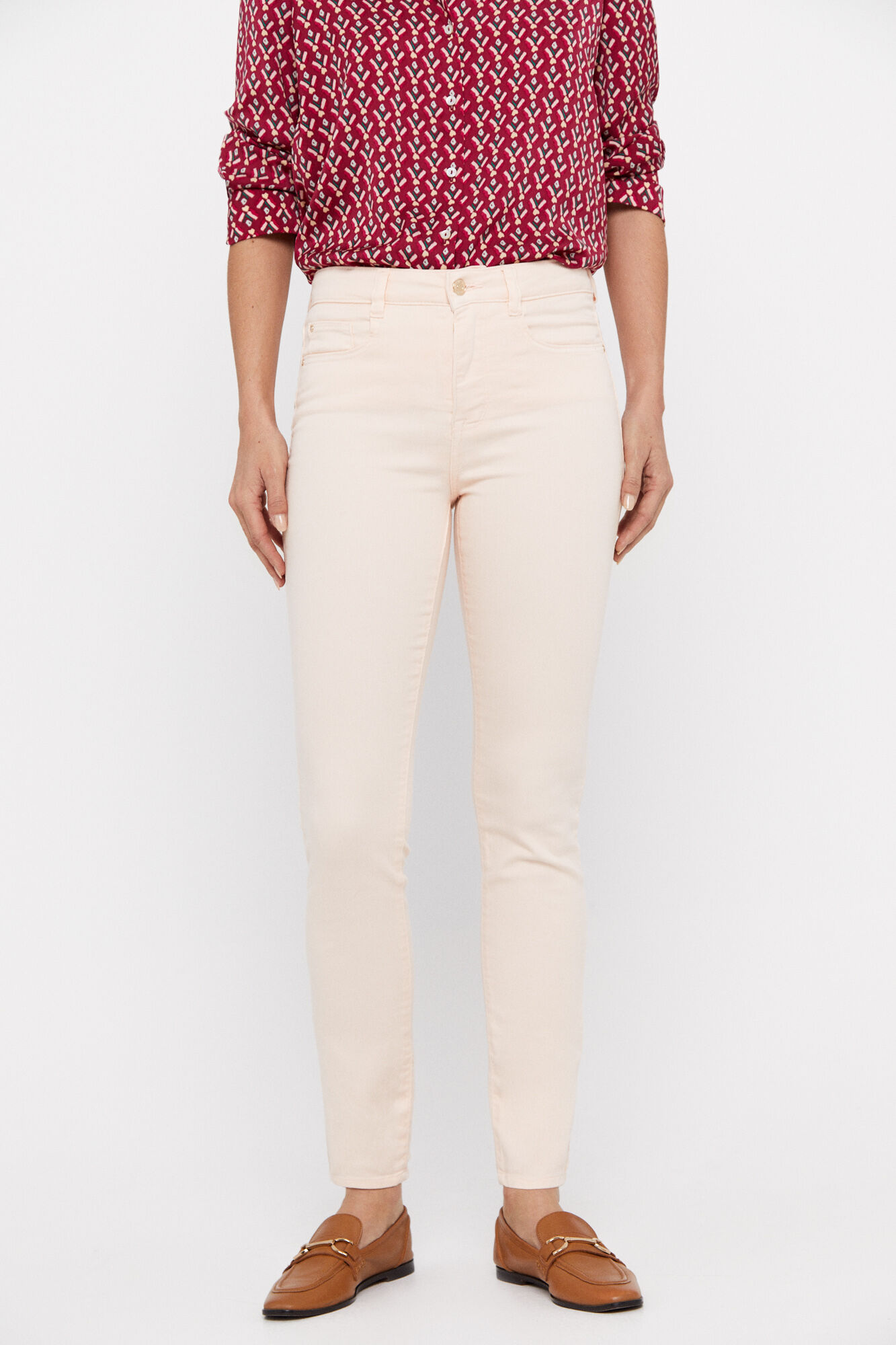 Calça jeans modeladora Sensational Fit - Rosa