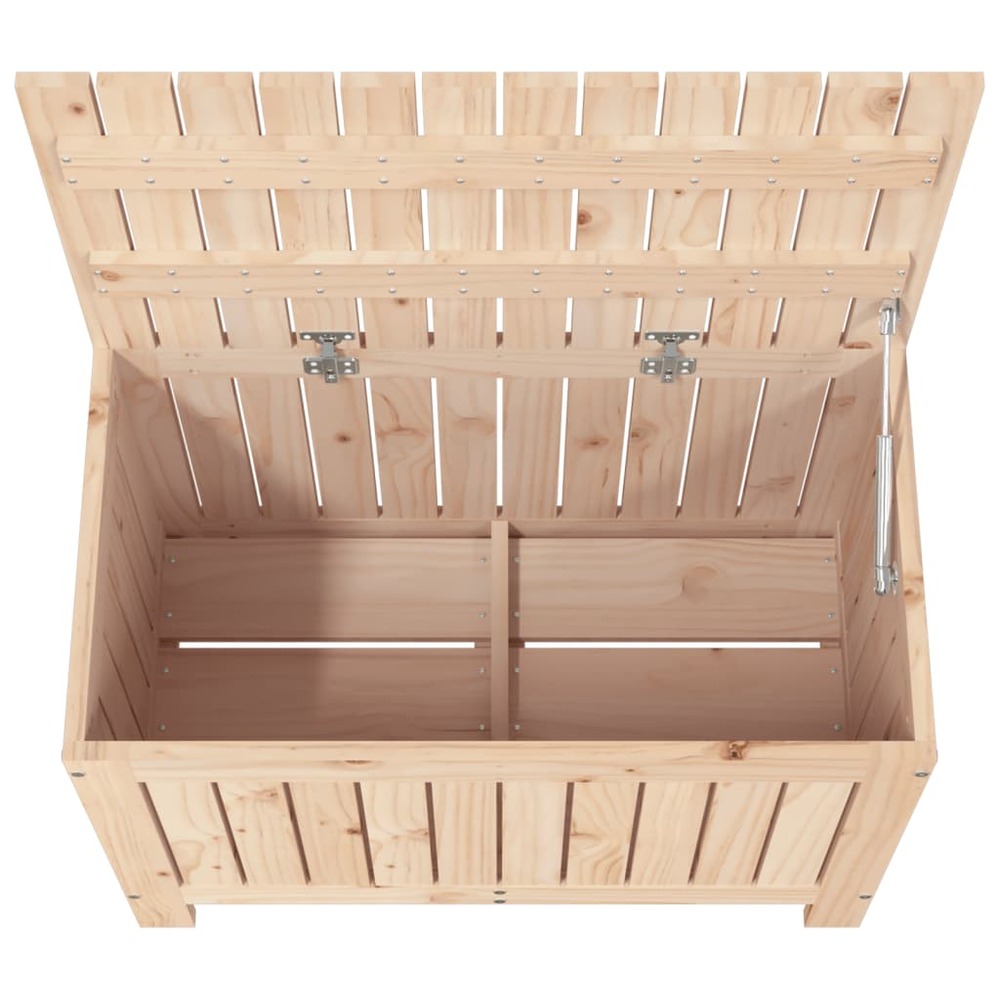 Boîte de rangement de jardin 76x42,5x54 cm bois massif de pin