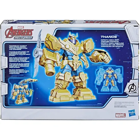 Hasbro Marvel Avengers Mech Strike Thanos mit Infinity Mech Rüstung, 17,5 cm