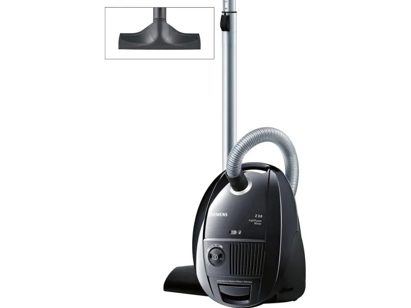 Siemens Z3.0 VSZ3B212 - Støvsuger - beholder - pose - sort
