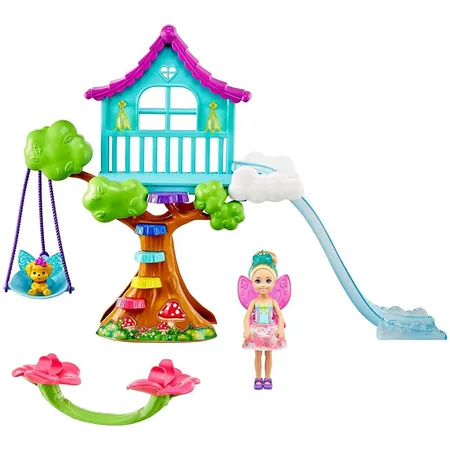 Barbie Chelsea Dreamtopia Regenbogen-Schaukel-Spielset mit Puppe