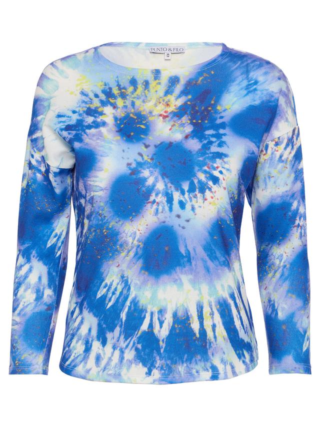 Pullover mit Batikdruck