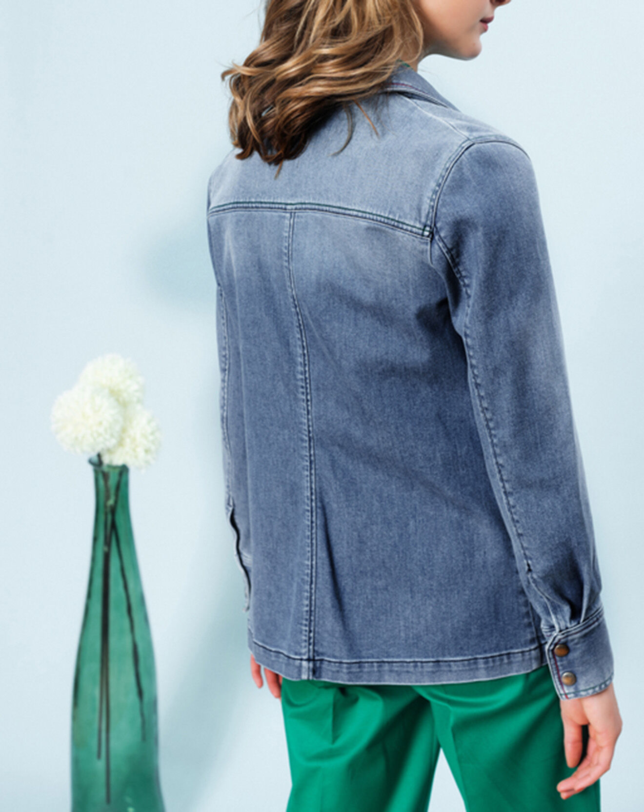 Caroll Veste Saharienne en jean Dorayaki denim