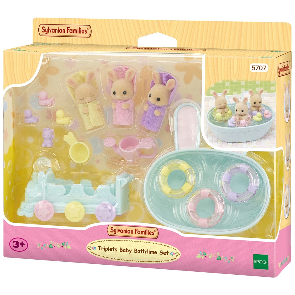 Sylvanian Families Baby-Badeset für Drillinge