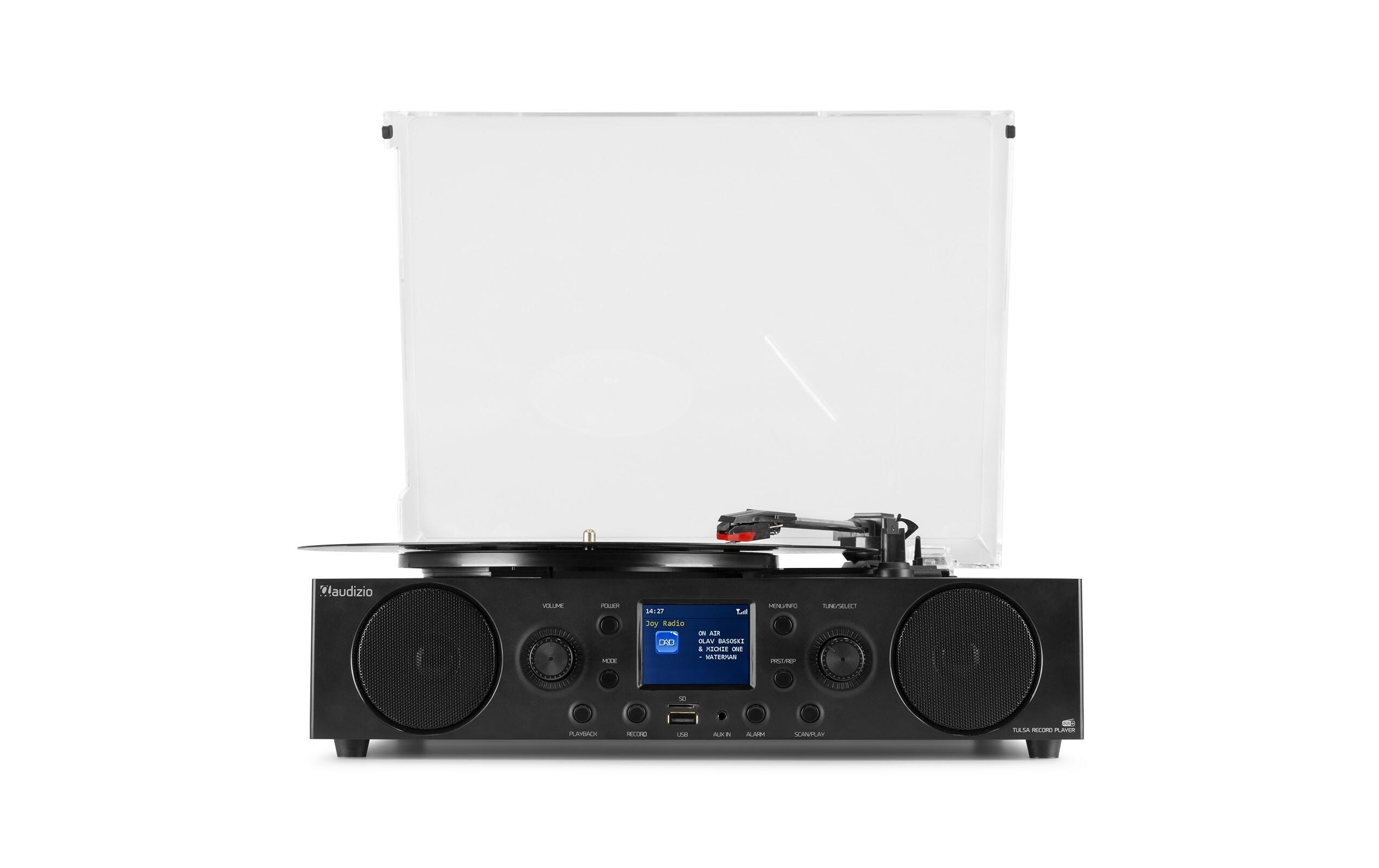 Plattenspieler Tulsa Braun/Schwarz<br>Audiocenter mit Plattenspieler und DAB+-Radio