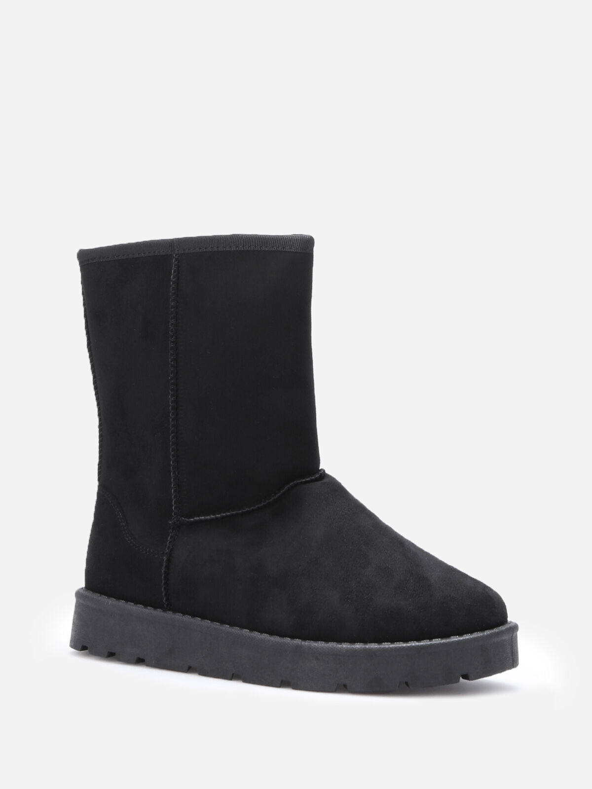 Boots en suédine fourrées- Noir