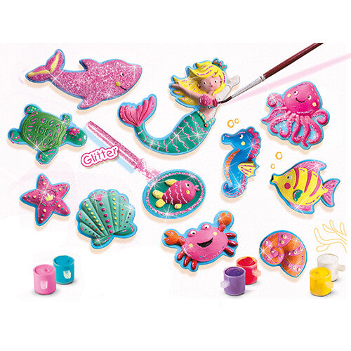 Ses creative gips- en verfpakket - oceaanfiguren - 11st