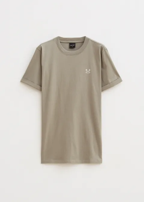 T-shirt met kruis logo groen (GRN.O.L)