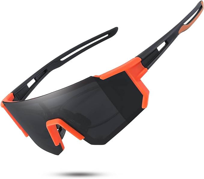 Polarized Sports Sunglasses for Men and Women,Fishing Cycling Mountain Bike Baseball Sunglasses with UV Protection